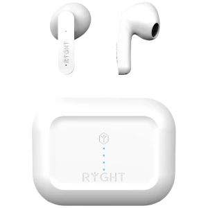 RYGHT MINO  In Ear Headset Bluetooth® stereo bijela smanjivanje šuma mikrofona indikator napunjenosti baterije, slušalice s mikrofonom, kutija za punjenje, kontrola na dodir slika