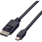 Roline Mini-DisplayPort priključni kabel 1.00 m 11.04.5634 sa zaštitom crna [1x muški konektor displayport - 1x muški ko