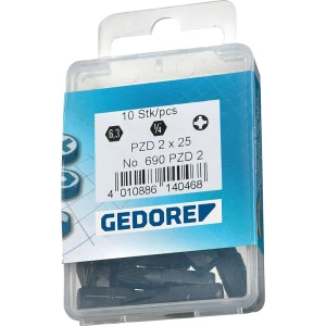 Gedore 690 3 L S-010 - GEDORE - odvijač 1/4 , 10-dijelni paket prednosti, PH 3 L poprečni otvor 6541670 dužina 50 mm slika