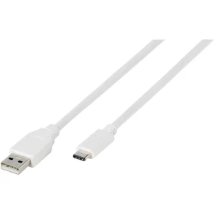 Vivanco USB 2.0 Priključni kabel [1x Muški konektor USB 2.0 tipa A - 1x Muški konektor USB-C™] 1.2 m Bijela slika
