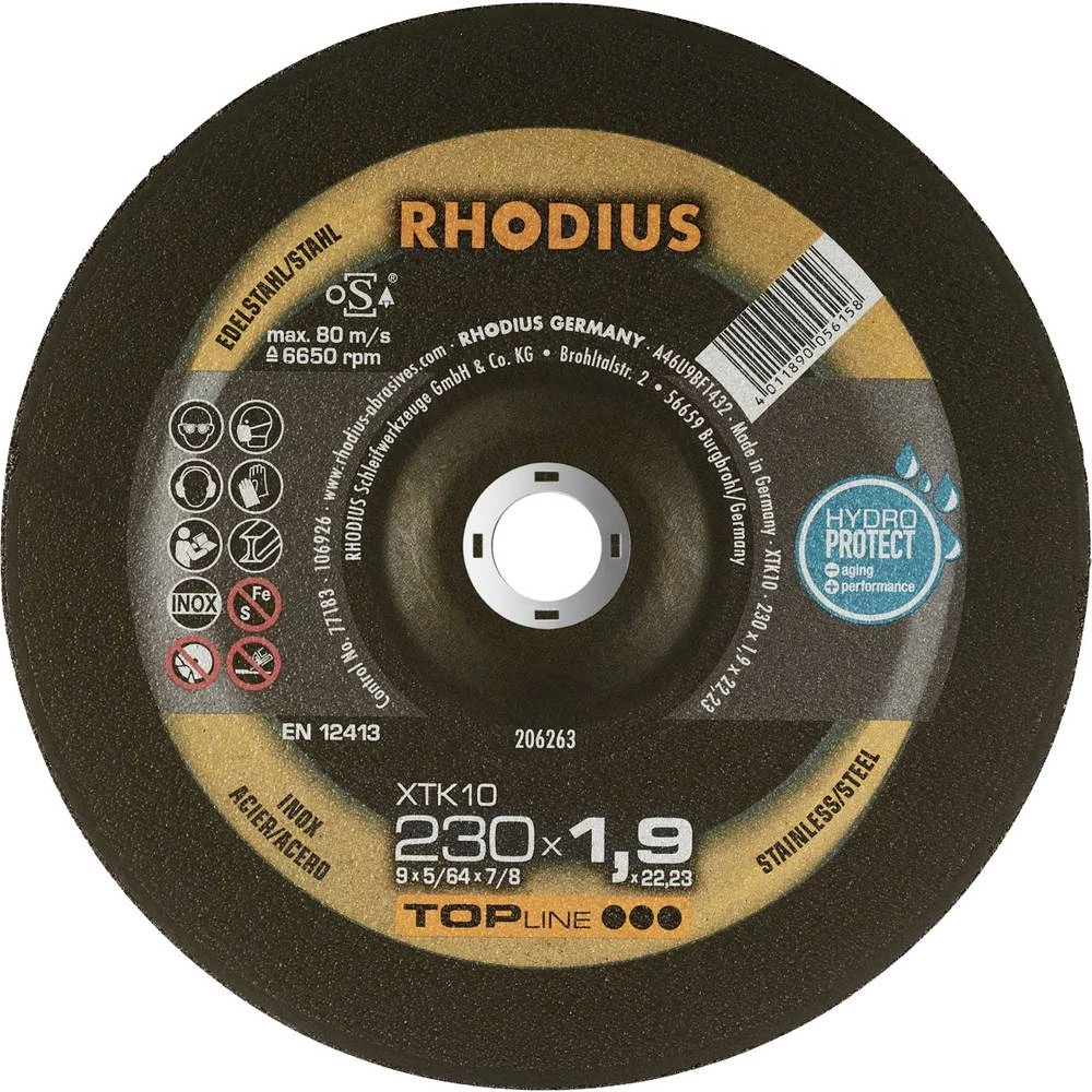 Rhodius XT10 206263 rezna ploča s glavom 230 mm 1 St. nehrđajući čelik, čelik slika