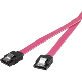 Renkforce tvrdi disk priključni kabel [1x 7-polni ženski konektor sata - 1x 7-polni ženski konektor sata] 0.50 cm crvena