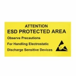 Antistat ESD oznake upozorenja 1 St. žuta (D x Š) 300 mm x 150 mm samoljepljivo