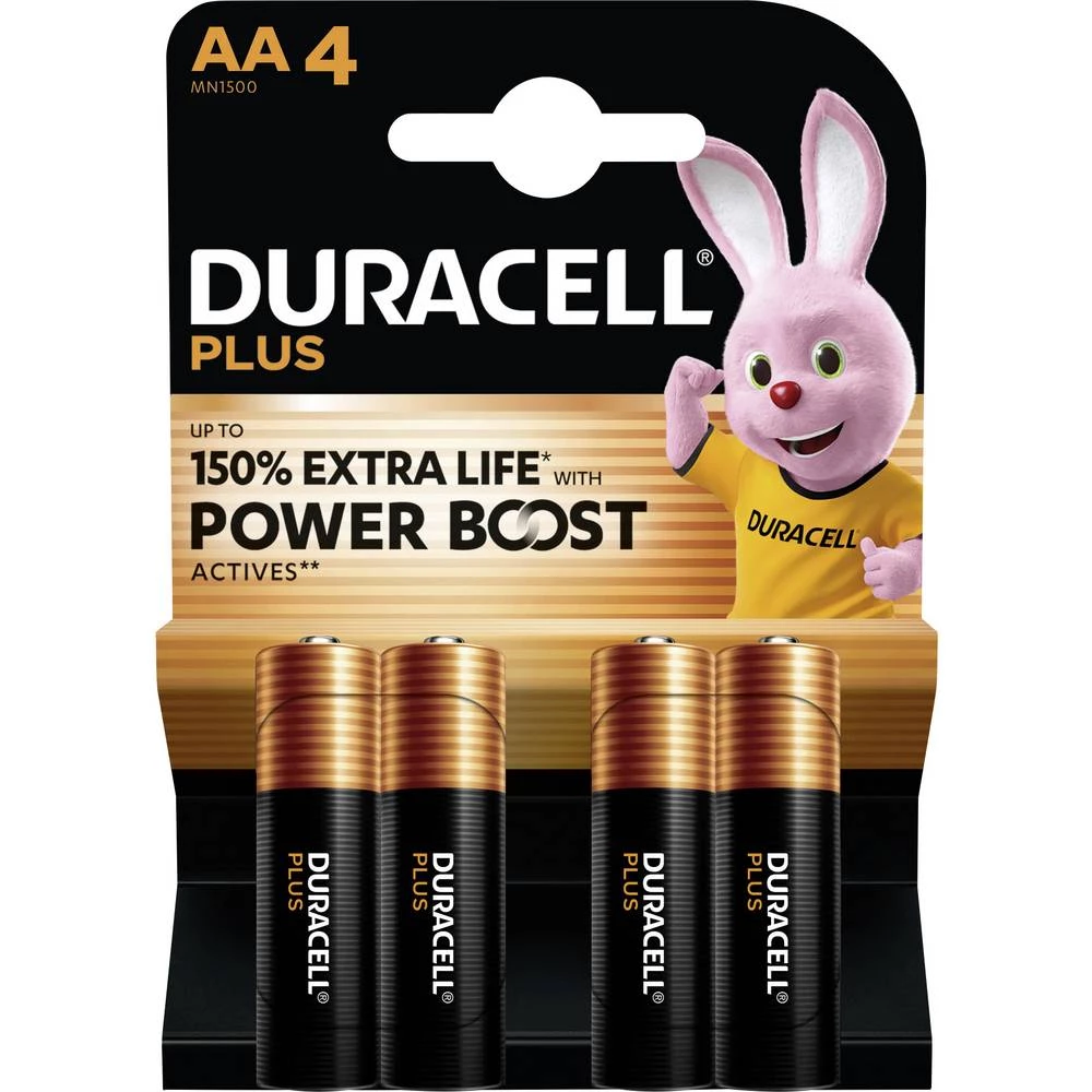 Duracell Plus Power Boost mignon (AA) baterija alkalno-manganov 1.5 V 4 kom. slika