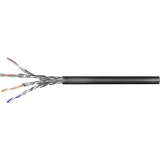 Mrežni kabel CAT 6 S/FTP 4 x 2 x 0.12 mm² Crna Goobay 57195 100 m