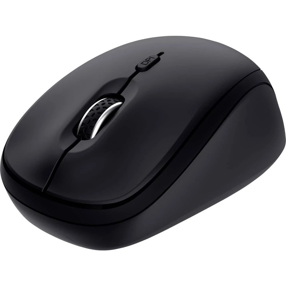 Trust YVI+ MULTI-DEVICE WIRELESS MOUSE BLACK miš bežično, Bluetooth®, USB crna 3 Tipke slika