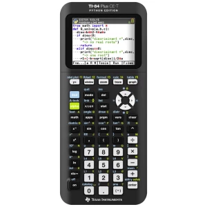 Texas Instruments TI-84 Plus CE-T Python Edition grafički kalkulator crna/srebrna Zaslon (broj mjesta): 16 pogon na punjivu bateriju  (Š x V x D) 85 x 190 x 15 mm slika