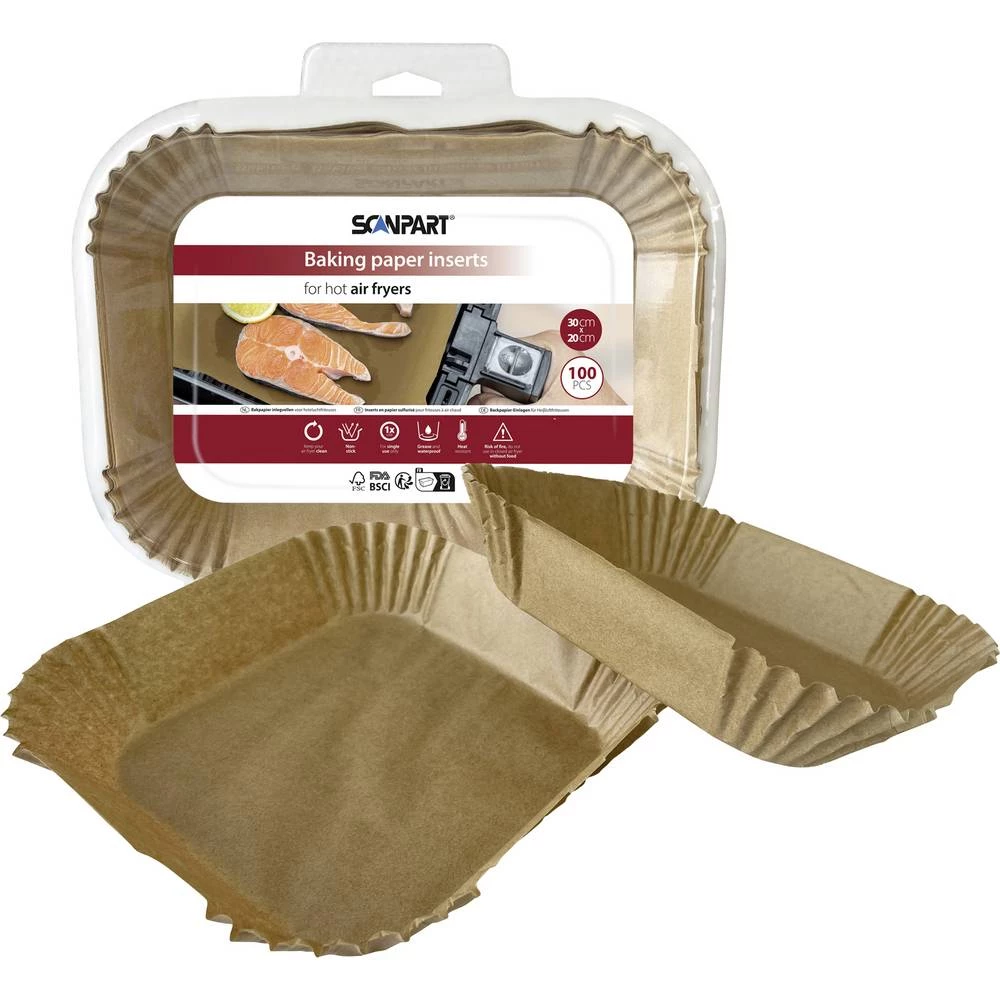 ScanPart 2910070010 Papir za fritezu na vrući zrak 31x20,5 cm slika