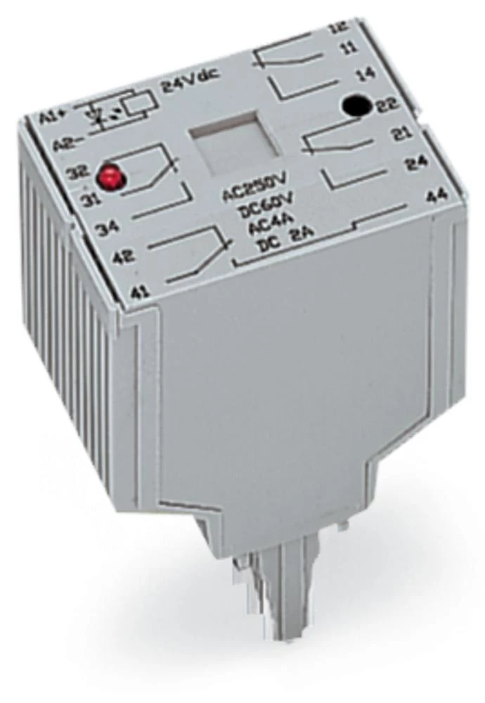 WAGO 286-375 Utični relej 24 V/DC 4 A 4 izmjenjivač 1 komad slika