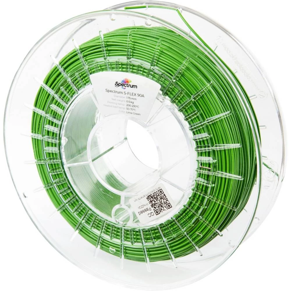 Spectrum Filaments 80260 S-Flex 90A 3D pisač filament fleksibilni filament fleksibilan, kemijski otporan, bez iskrivljen slika