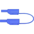 Sigurnosni mjerni vod [Lamelni muški konektor 4 mm - Lamelni muški konektor 4 mm] 1 m Plava boja Stäubli SLK410-E/N slika
