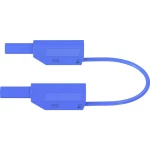 Sigurnosni mjerni vod [Lamelni muški konektor 4 mm - Lamelni muški konektor 4 mm] 1 m Plava boja Stäubli SLK410-E/N