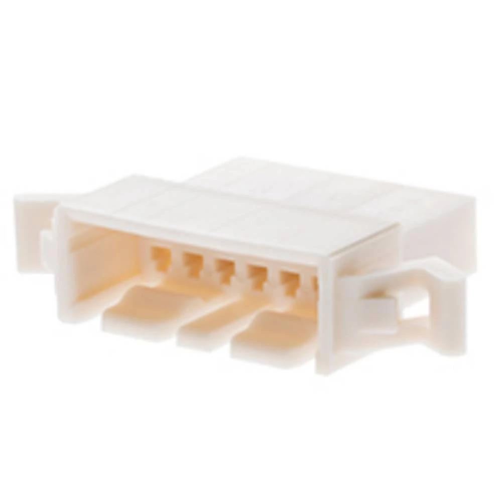 Molex 29110062 2.50mm Pitch Mini-Latch Wire-to-Wire Plug Housing, Friction Lock, with Mounting Ears, 6 Circuits, Natural slika