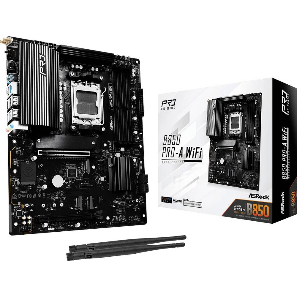 ASRock B850 Pro-A matična ploča Baza #####AMD AM5 Faktor oblika (detalji) ATX Set čipova matične ploče AMD® B850 slika