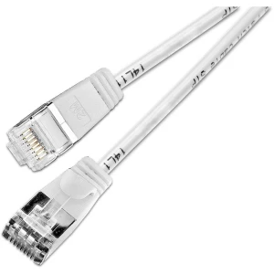 LAN (RJ45) Mreža Priključni kabel CAT 6 U/FTP 0.5 m Bijela Slim Wirewin slika