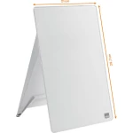 nobo Staklena ploča za obavijesti Diamond Glass Desktop (Š x V) 21.6 cm x 29.7 cm Briljantno-bijela boja Uklj. stolni stalak, Uk