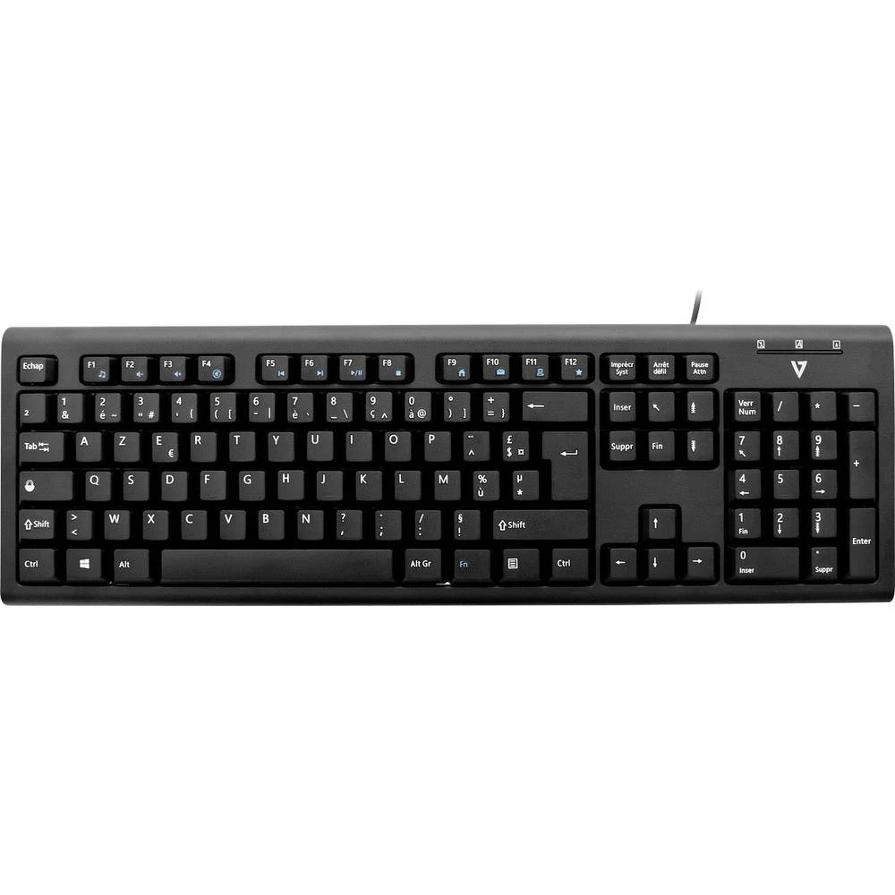 USB tipkovnica V7 Videoseven KU200FR Crna slika