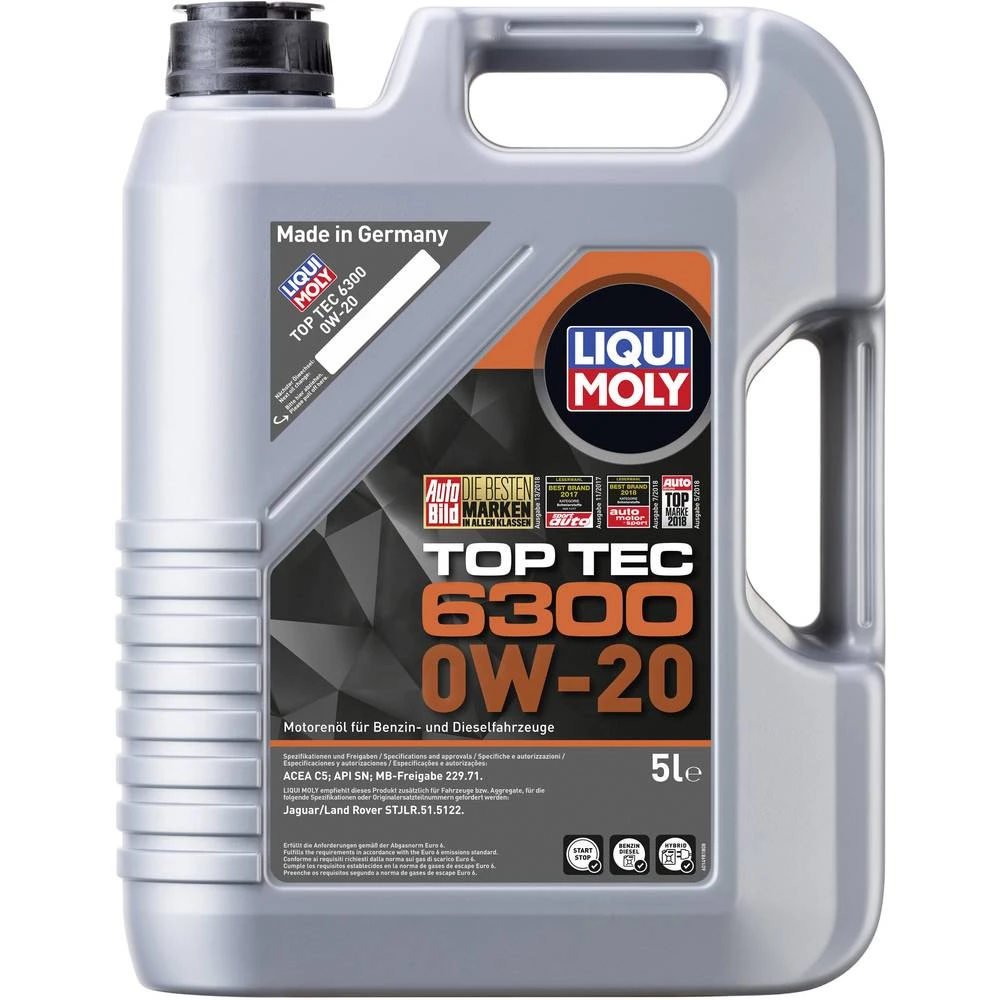 Liqui Moly Top Tec 6300 0W-20 21211 ulje za lakohodni motor 5 l slika