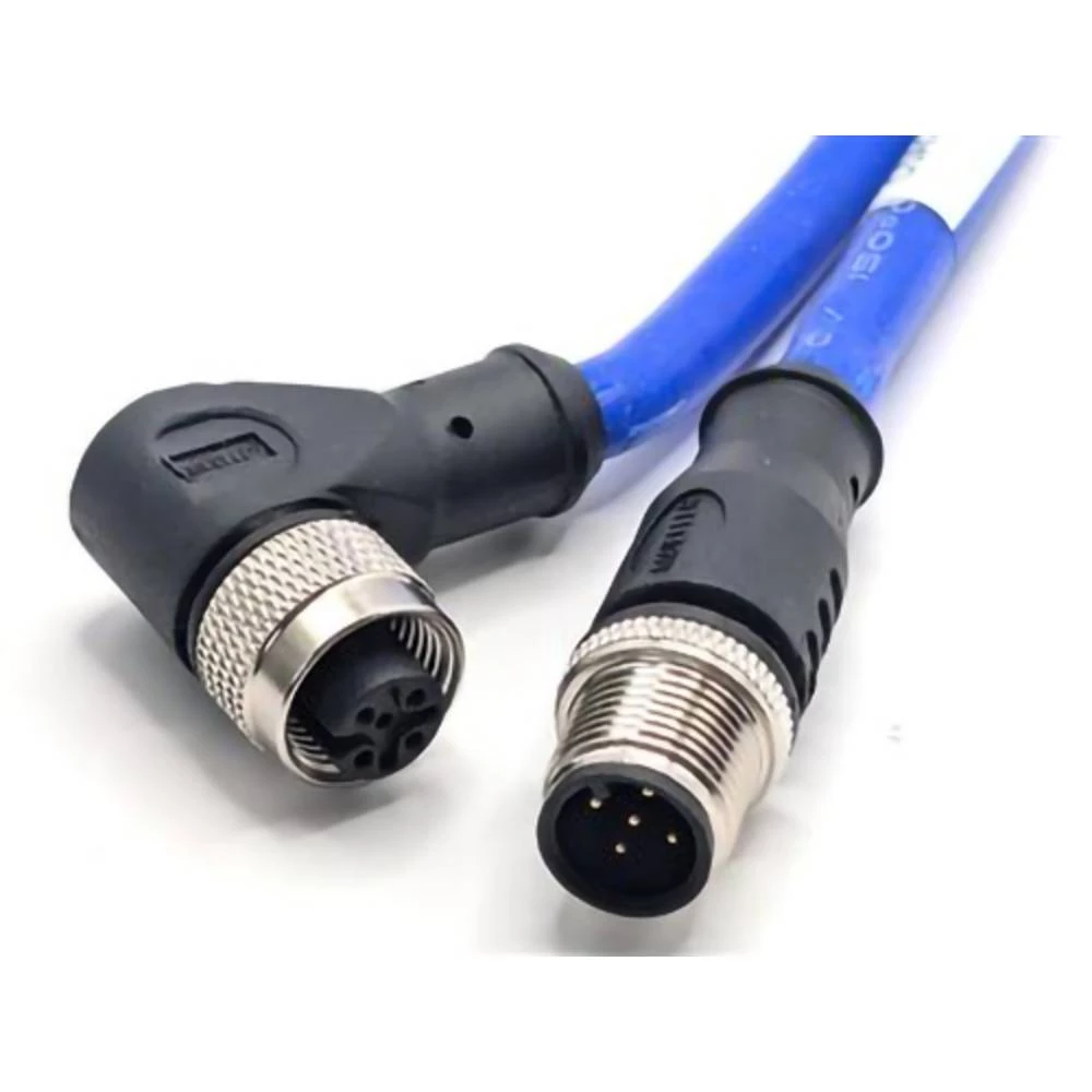Mueller Electric C5AD82M010 utični konektor za senzor/aktivator M12 ravni muški konektor, ženski konektor, kutni 10 m Br slika