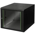 Digitus DN-19 09U-6/6-EC-SW 19" zidno kućište (Š x V x D) 600 x 505 x 600 mm 9 U crna, crna (mat), crna (RAL 9005) slika