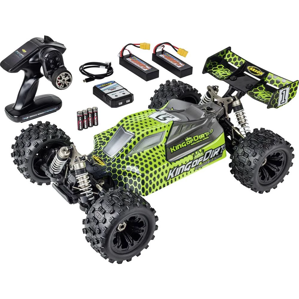 Carson Modellsport King of Dirt 2.0 zelena, crna 1:8 RC model automobila električni buggy 100% RtR 2,4 GHz uklj. baterij slika