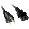 LINDY struja priključni kabel [1x SAD utikač - 1x ženski konektor iec c13, 10 a] 5 m crna slika