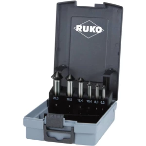 RUKO 102790PRO Konično glodalo-komplet 6-dijelni 6.3 mm, 8.3 mm, 10.4 mm, 12.4 mm, 16.5 mm, 20.5 mm Cilinder 1 Set slika