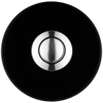 Grothe dugme za zvono okruglo piccolo cerchio sw crno Grothe 64197 zvono   crna, crna