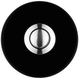 Grothe dugme za zvono okruglo piccolo cerchio sw crno Grothe 64197 zvono   crna, crna slika