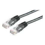 Value 21.99.1575 RJ45 mrežni kabel, Patch kabel cat 6 U/UTP 7.00 m crna nezaštićen 1 St.
