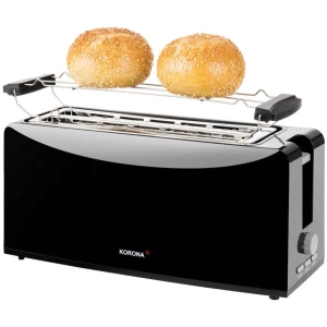 Dvostruki toster s dugom rupom S grijačem Korona 21044 Crna slika