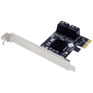 Conceptronic EMRICK 4-Port-SATA-PCIe-Adapter mit SATA-Kabel SATA kontroler PCIe slika