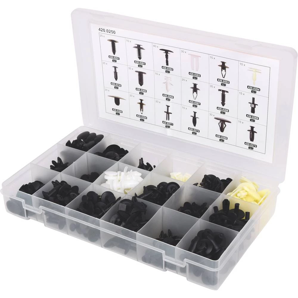 KS Tools 420.0250 Set kopči za Ford, 415 kom slika