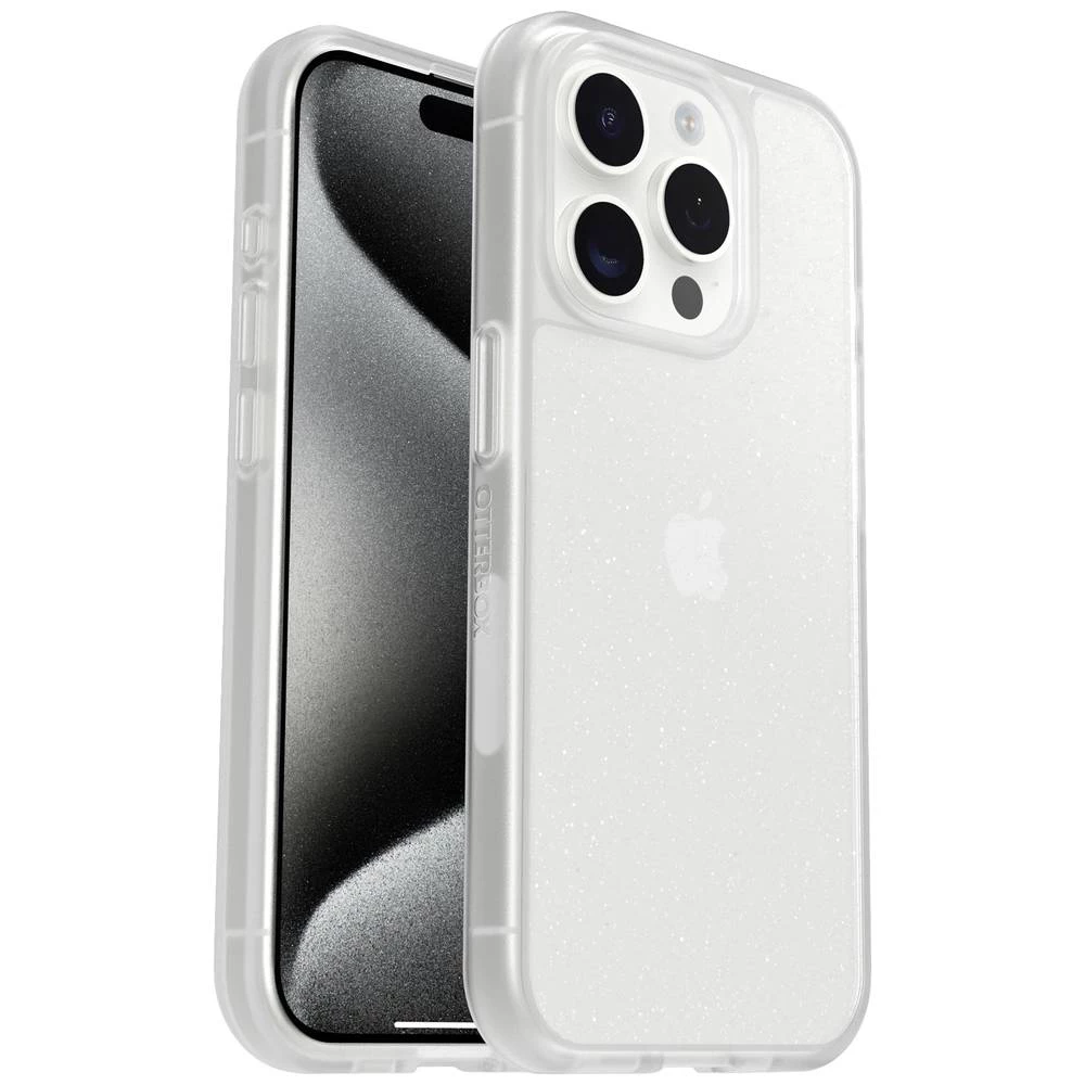 Otterbox React stražnji poklopac za mobilni telefon Apple iPhone 15 Pro prozirna, stardust induktivno punjenje slika