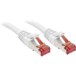 LINDY 47801 RJ45 mrežni kabel, Patch kabel cat 6 S/FTP 30.00 m bijela sa zaštitom za nosić 1 St.
