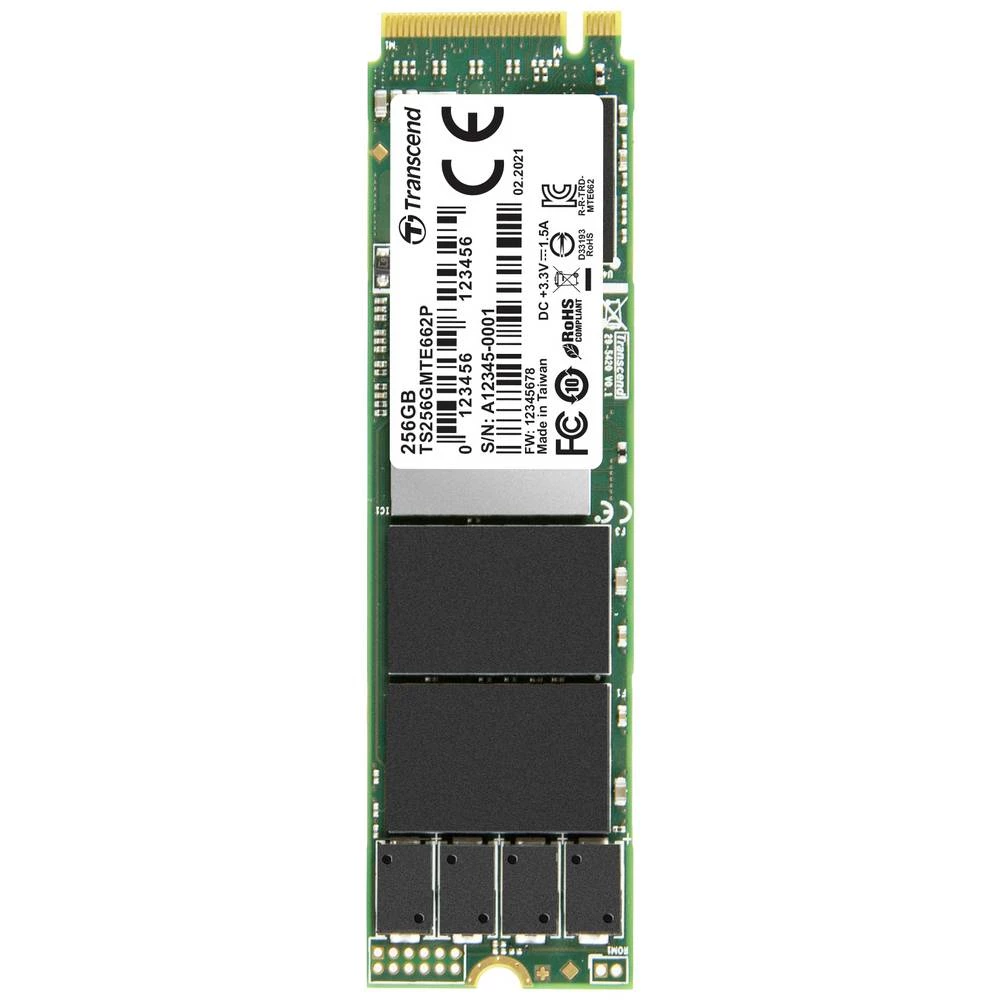 Transcend MTE662P 256 GB unutarnji M.2 PCIe NVMe SSD 2280 PCIe nvme 3.0 x4 industrijsko TS256GMTE662P slika