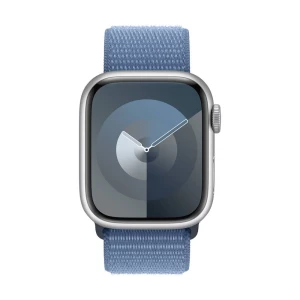 Apple Watch Series 9 GPS 41 mm srebrno aluminijsko kućište sa zimsko plavom sportskom petljom Apple Watch Series 9 GPS 41 mm kućište od aluminija Sport Loop zimsko plava slika