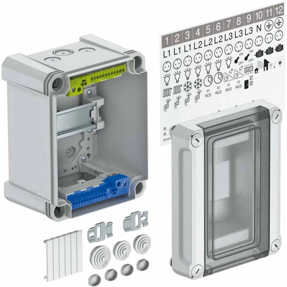 Nadžbukna Broj redova = 1 OBO Bettermann 2008840 SDB 03 PC slika