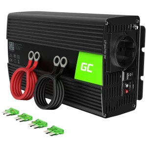 Inverter / pretvarač napona 12 na 230V 1000/2000W modificirani sinusni val Green Cell inverter INV08 1000 W 12 V - 230 V slika