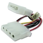 PC ventilator, Računalo, Struja Kabel [1x 4-polni električni muški konektor IDE - 1x 3-polni ženski konektor za ventilator račun