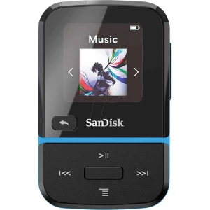 SanDisk Clip Sport Go mp3-player 32 GB plava boja montažna sponka, fm radio, snimanje glasa slika