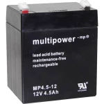Olovni akumulator 12 V 4.5 Ah multipower PB-12-4,5-4,8 MP4,5-12 Olovno-koprenasti (Š x V x d) 90 x 107 x 70 mm Plosnati priključ