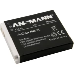 Kamera-akumulator Ansmann Zamjenjuje originalnu akU. bateriju NB-6L 3.7 V 750 mAh A-Can NB 6L