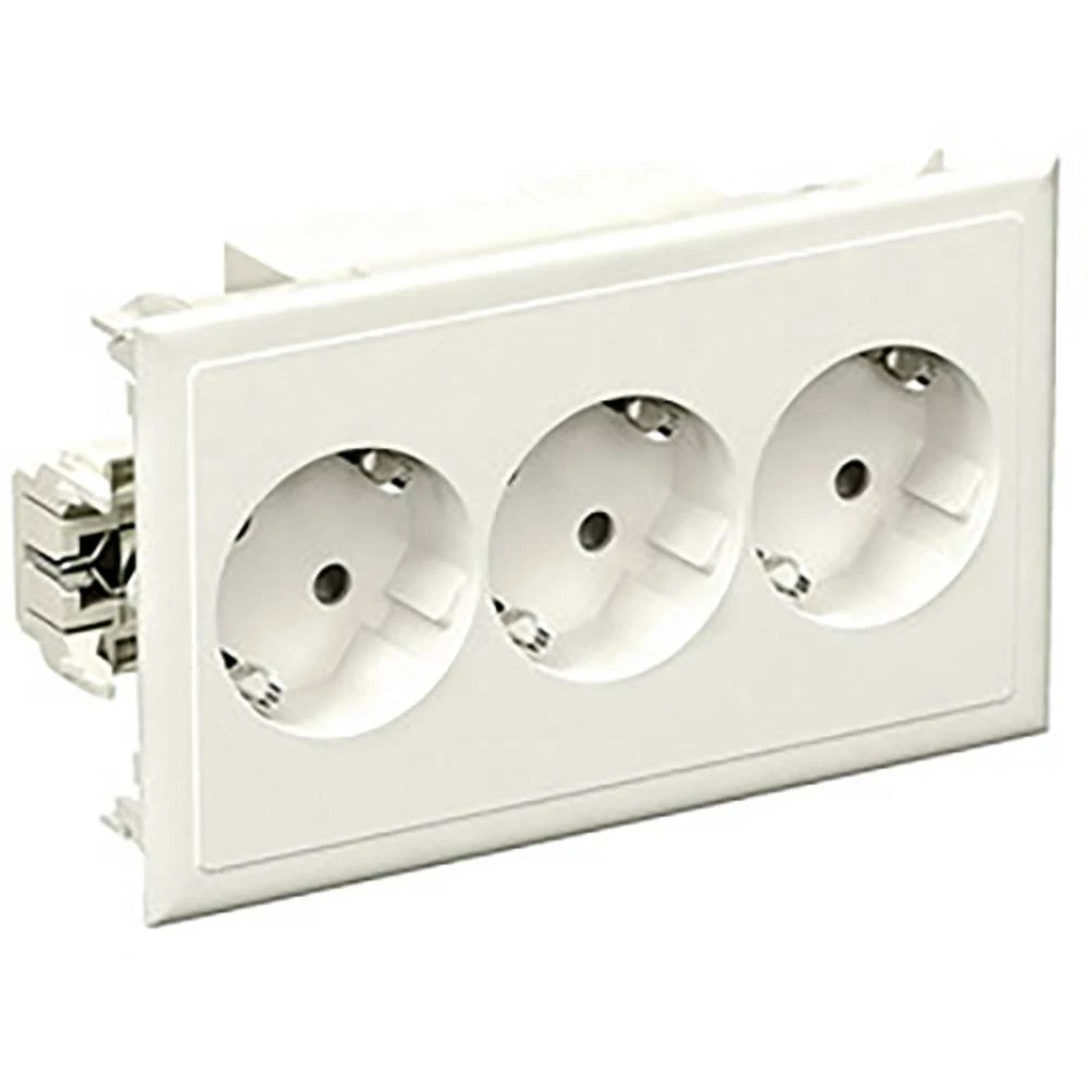 Schneider Electric 5940311 ugradbena utičnica 3-dijelna utičnica kom. bijela slika