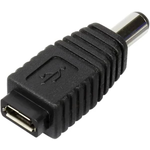 TRU COMPONENTS Niskonaponski adapter Niskonaponski adapter-Ženski konektor USB 2.0 tipa Micro B 5 mm 2.1 mm 1 ST slika