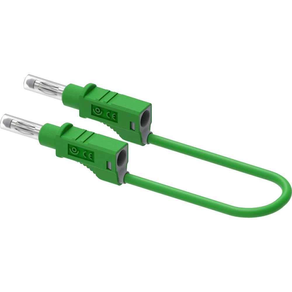 Electro PJP 2211/600V-CD1-25V mjerni vod banana utikač 25 cm zelena 1 kom. slika