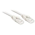 LINDY 48100 RJ45 mrežni kabel, Patch kabel cat 6 U/UTP 30.00 m bijela sa zaštitom za nosić 1 St. slika