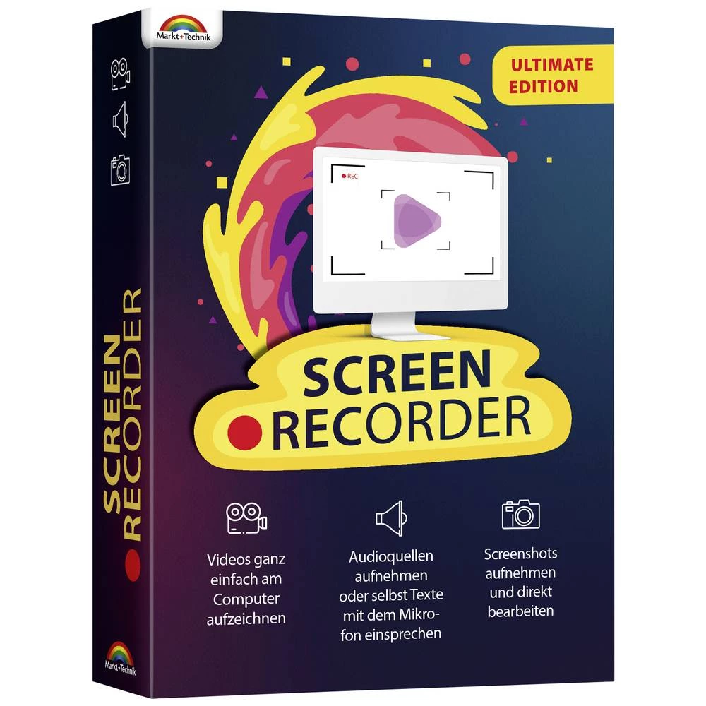 Markt & Technik Screen Recorder Ultimate puna verzija 1 licenca Windows softver za snimanje slika