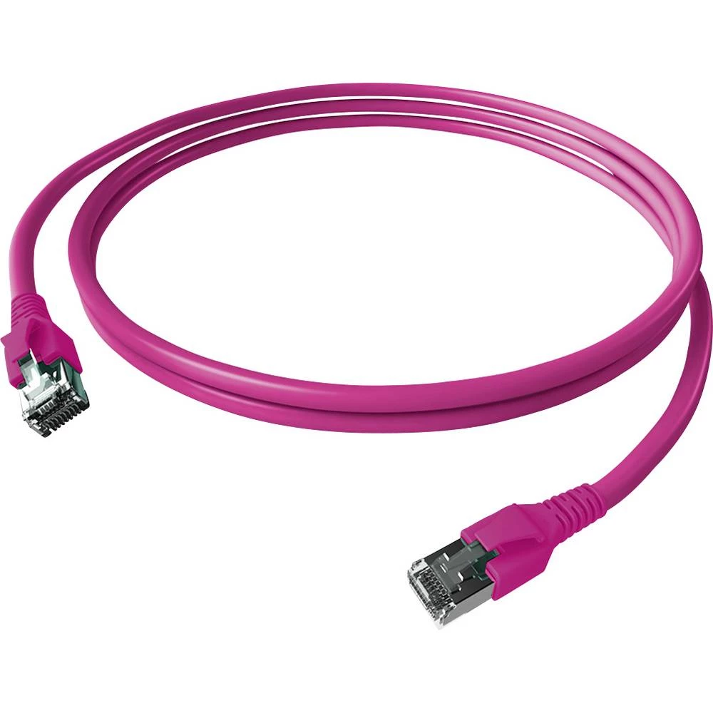 Easylan CP1KVBVBV0100 RJ45 mrežni kabel, Patch kabel CAT 6a S/FTP 10 m višebojna dvostruko zaštićen, bez halogena, vatro slika
