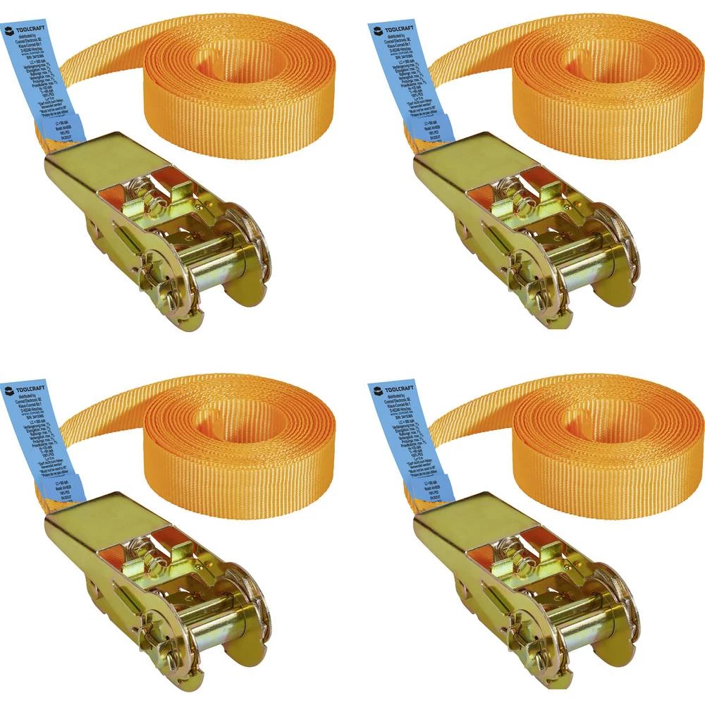 TOOLCRAFT TO-10246095 Vučna sila LC (pojedinačno / izravno)=250 daN (D x Š) 5 m x 25 mm račna EN 12195-2 slika